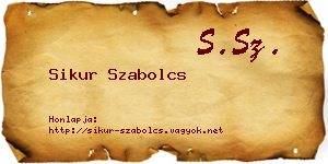 Sikur Szabolcs névjegykártya